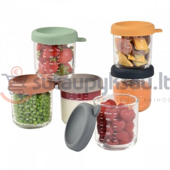 BÉABA stikliniai maisto indeliai, 6 × 250 ml BÉABA stikliniai maisto indeliai, 6 × 250 ml